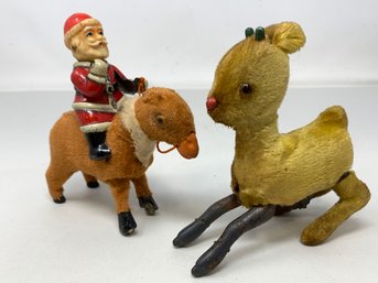 Vintage Holiday Tin Toy Lot - As Is