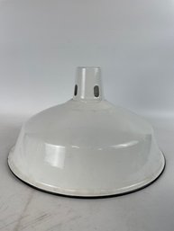 Vintage Industrial Enamel Light Fixture