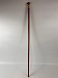 Vintage Brass Top Cane Flask Cane