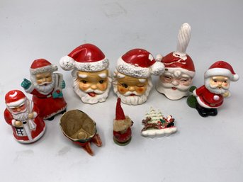 Vintage Kitsch Santa Lot !