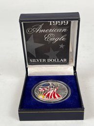 1999 American Eagle Silver Dollar In Case