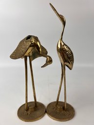 Pair Of Brass Mid Century