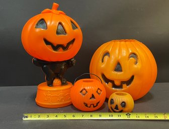 Vintage Halloween Blow Mold And More Lot