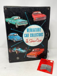 Vintage Mattel Miniatures Car Collector Carry Case With Tag