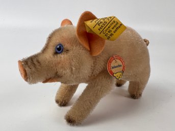 Vintage Steiff Mohair Pig