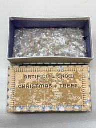 Antique Box Of Artificial Snow