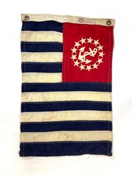 Antique US Maritime Yacht Ensign Flag Sailing