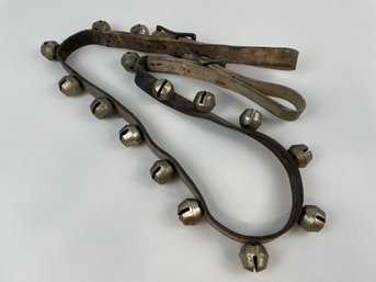 Antique Leather Sleigh Bells