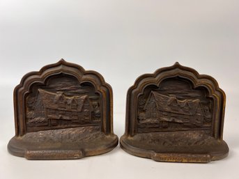 Antique Brass Bookends - Shakespeares House