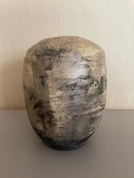 Studio Pottery Birch Finish Vase Stamped