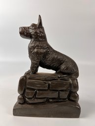 Vintage Scottie Dog Statue Or Doorstop