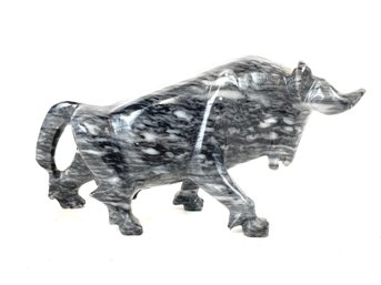 Onyx Marble Stone Statue Of A Bull