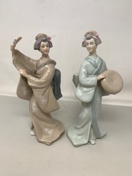Vintage Japanese Geisha Women Figures By Toyo