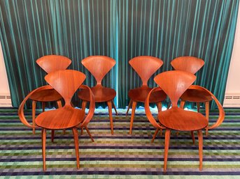 Set Of 6 Original 1960s Plycraft Norman Cherner Dining Chairs