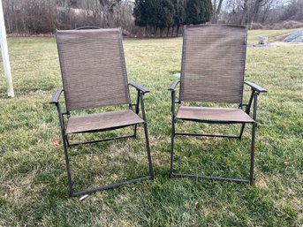 Pair Of Folding Lawn Chairs