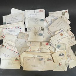 Large Collection Of Letters And Postmarked Envelopes