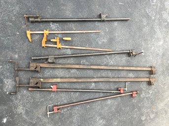 Lot Of Bar And Pipe Clamps