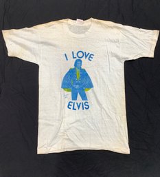 Late 70s I Love Elvis Single Sided Tshirt