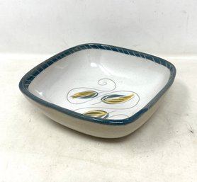 Mid Century Glidden  Art Pottery Dish Signed