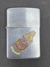 Vintage Zippo Lighter Rich's Whip Topping Advertising Whipped Cream