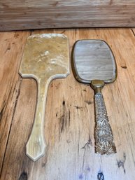 Pair Of Vintage Hand Mirrors