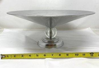 Modern Stainless Pedestal Dish