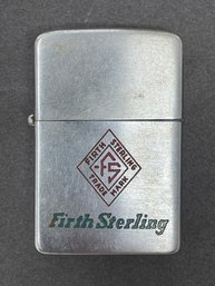Vintage Zippo Lighter Firth Sterling Advertising