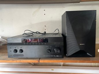 Sony Amplifier And Speaker