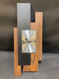 Verichron Eames Wooden Mid Century Modern Wall Clock