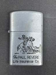Vintage Paul Revere Life Insurance Co Advertising Lighter Price Associates