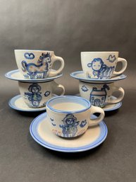 MA Hadley Cups And Saucers (MA6)