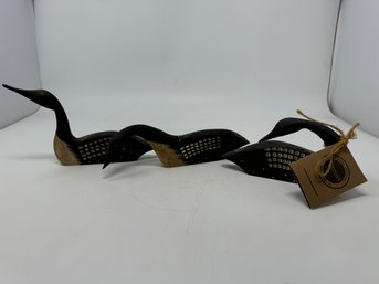 Group Of Boyds Loon Decoys Signed