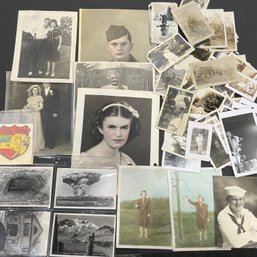 Large Collection Of Vintage Postcards, Portraits And Ephemera