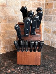 Knife Block With Six Star Cutlery And More!