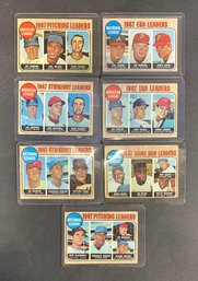 Lot Of (7) 1968 Topps Leaders Cards