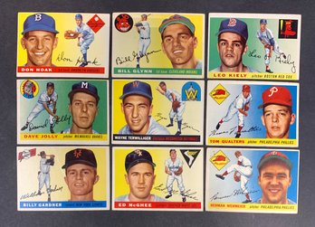 Lot Of (9) 1955 Topps Baseball Cards