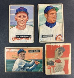 Lot Of (4) 1949-51 Bowman Baseball Cards