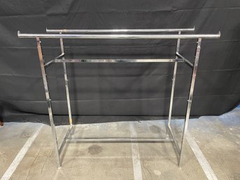 Commercial Double Row Clothing Rack Adjustable Height