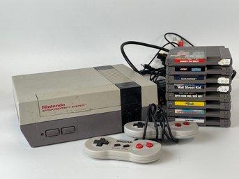 Vintage NES System With Games Nintendo