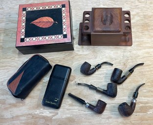 Vintage Tobacco Lot With Nice Vintage Pipes - See Photos!