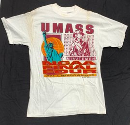 1996 Final Four U-Mass Logo 7 Single Sided T-shirt