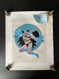 Batman Numbered Print With COA