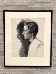 1932 Charcoal Portrait - Signed -