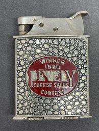Vintage Evans Lighter Winner 1930 Pevely Cheese Sales Contest