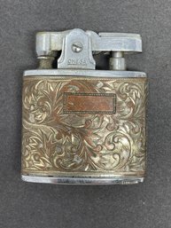 Vintage Omega Lighter Tooled Decoration