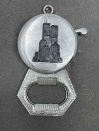 Vintage World Trade Center Twin Towers Lighter Bottle Opener Souvenir
