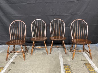 Set Of 4 Hitchcock Dining Chairs