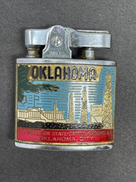 Vintage Wales Brand Lighter Oklahoma Souvenir