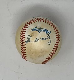 Gene Woodling Signed Baseball No COA