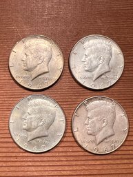 (4) 1967 Kennedy Half Dollars